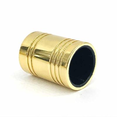 China Die Casting Plating Metal Cylinder Shape Zamak Perfume Bottle Cap for sale