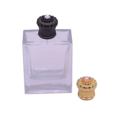 China Customize Favorite Style Zamac Perfume Cap Metal In Black / Gold Color for sale