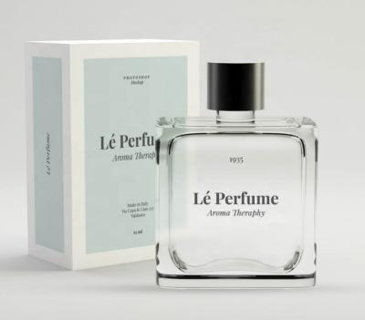 Chine Le verre à bouteilles carré plat de jet d'huile de parfum d'aperçu gratuit de luxe vident à vendre