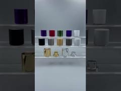 High End Cylinder Shaped Aluminum Metal Perfume Caps For Standard Fea 15 Bottle Necks