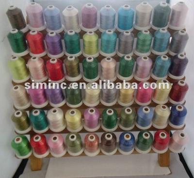 China High Temperature Resistant 100% Polyester Embroidery Thread Brother Colors, Madeira Colors Available for sale