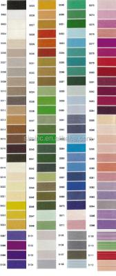 China Viable polyester thread color chart for machine embroidery reference, color card for embroidery thread for sale