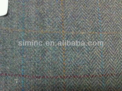 China High quality woven wool fabric of TWILL tweed, Scottish style tweed fabric, wool fabric, tartan fabric, twill herringbone fabric for sale