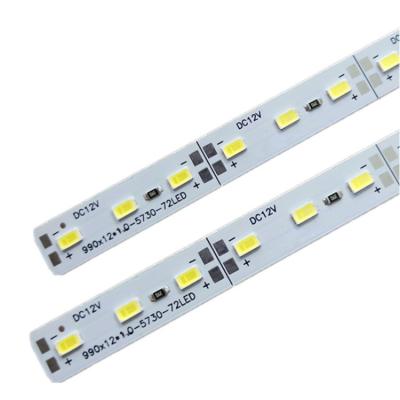 China Hotel China Supplier 12V 24V DC Aluminum 48 LED Ultra Shrink Rigid 12mm SMD5730 LED Bar For Light Box for sale