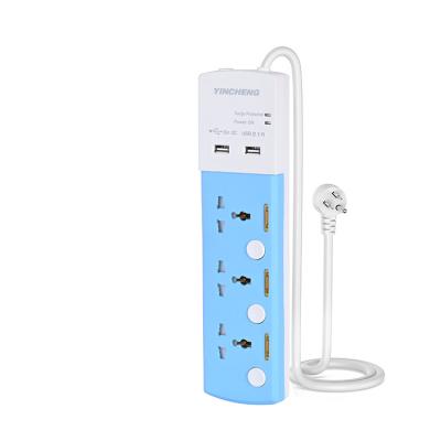 China Good quality universal residential/general purpose power strip port extension socket with USB for sale