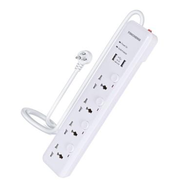 China Residential / Multipurpose Most Selling Products Dual Strip Power Extension Socket With Usb Port for sale