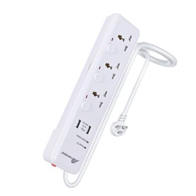 China Residential / General Purpose Integrated Circuit Sockets Power Strip With Usb Charging Socket for sale