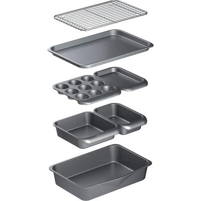 China Viable Hot Selling Non-Stick Amazon Cookie Mold Bakeware Set Custom Cake Mold Bread Muffin Bread Bakery Tray for sale