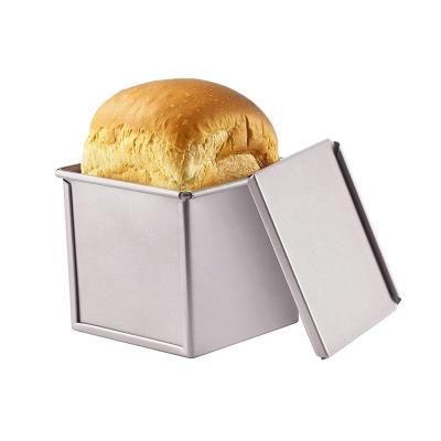 China Amazon Sustainable Hot Selling Metal Loaf Pan Carbon Steel Square Bread Loaf Pan With Lid for sale