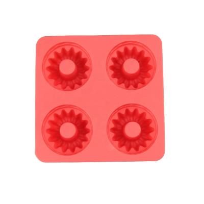 China Amazon Viable Hot Selling Baking Tools Cake Tray Christmas Donut Silicone Mold for sale