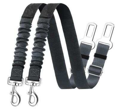 China Cat Car Seatbelt Safety Tether Heavy Duty Nylon Dog Seatbelt Belts - Breathable Adjustable Pet Leash Harness for sale