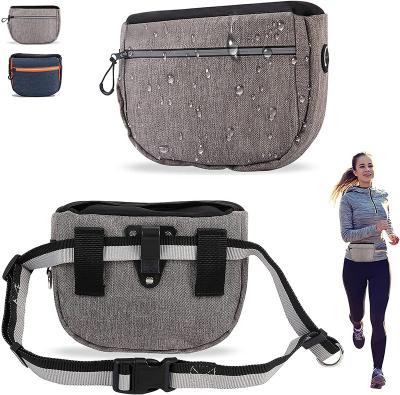 China Breathable Dog Treat Pouch For Training 4 Ways To Carry Automatic Closure Dog Treats Bag With Adjustable Waist Belt for sale