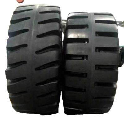 China Large rubber construction tire 377.5-33 37.25-35 45/65r45 50/80-57 35/65-33 profiled tire for sale