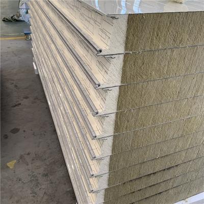 China Structural Insulation Panel SIP Rock Wool Sandwich Panel for sale