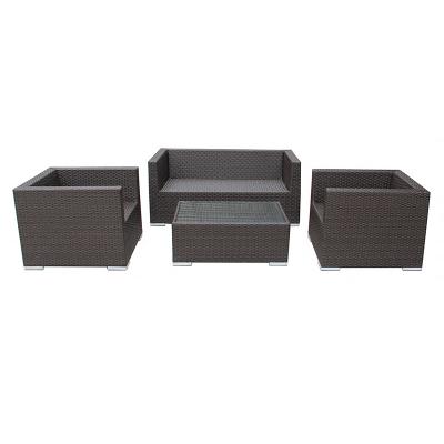 China Wholesale Modern Design Rattan Modern Garden Furniture Outdoor Aluminum Set for sale