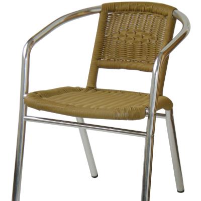 China Modern Waterproof Wicker Stackable Chair Garden 0utdoor Furniture Good Quality Handmade Rattan Chair for sale