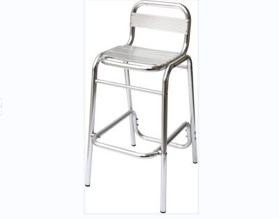 China Modern Style High Stool Modern Aluminum Bar Chair Outdoor Garden Furniture for sale