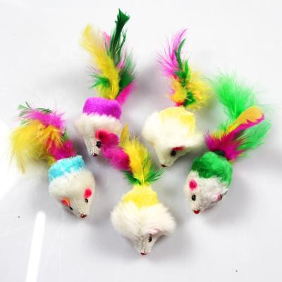 China Newest Viable Pet Cat Toys Mouse Shape Plush Toy Mini Funning Playing Cat Toys CatnipToys for sale