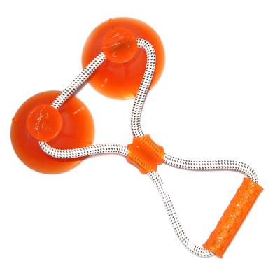 China Dog Playing Chewing New Toys For Dog TPR High Quality Cup Tug Toy Strong Suction Power Toy With Two Cups for sale