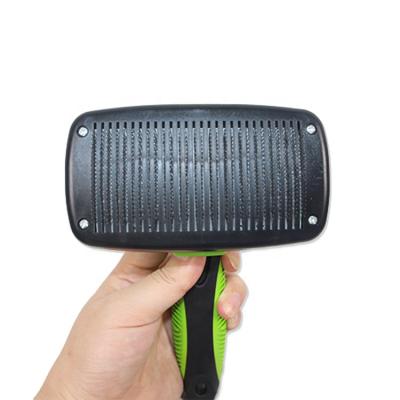 China Amazon Hot Sale Pet Viable Grooming Brush Self-cleaning Hair Removal Brush for Dog and Cat for sale