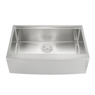 China Without Faucet Modern Handmade European Style Kitchen Stainless Steel Single Sink for sale