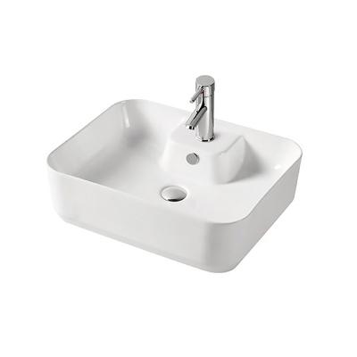 China Modern Over Cabinet Countertop White Color Cloakroom Basin Ceramic Wash Basin for sale