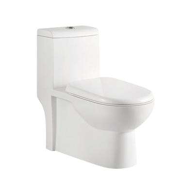 China Double-Flow China Sanitary Ware Bathroom Sanitary One Piece Modern Ceramic Toilet for sale