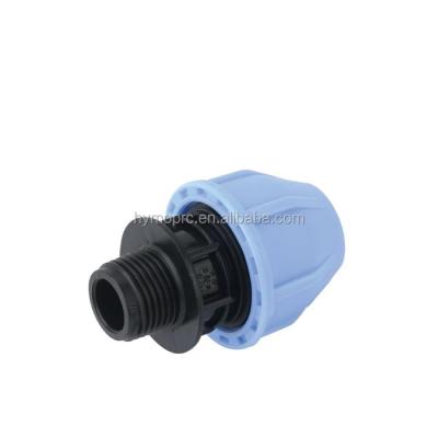 Cina 20 mm-400 mm Fitting di HDPE Connessioni di compressione Adaptatore maschile per soluzioni di irrigazione in vendita