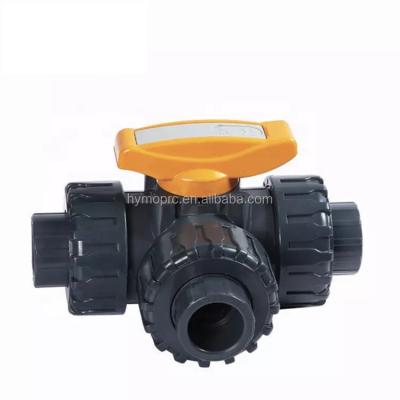 China DN50 PVC 3-Way Ball Valve Manufactured by Leading Suppliers for Ball Valves Category for sale