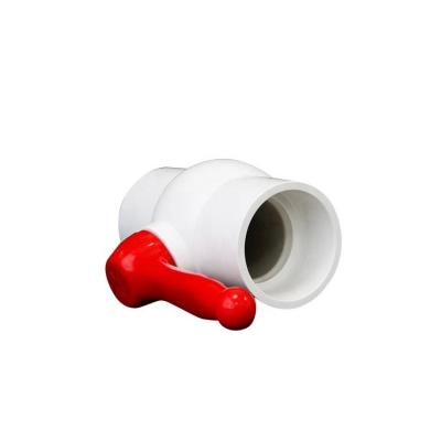 Cina OEM ODM 3/2 PVC Valvola a sfera Socket Connection per media di acqua Applicazione generale in vendita