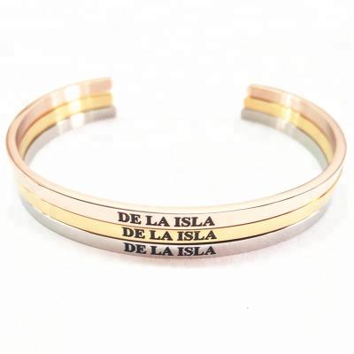 China 2015 Fashion Stainless Steel Bible Scripture Cuff Bracelet Cute Cheap Hot Sale Engraved Bangle Bracelet for sale