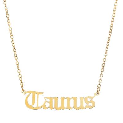 China FASHIONABLE Wholesale Stainless Steel Customize Words Letter Clavicle Necklace for sale