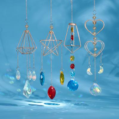 China 2021 China hot sale JINGSHENG suncatcher crystal prism pendant for sale