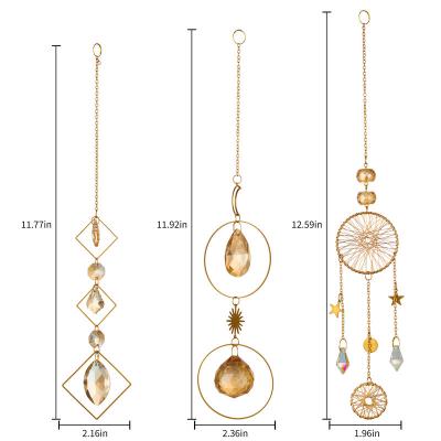 China 2022 China Hot Sale JINGSHENG Suncatcher Octogon K9 Wholesale Glass Drop Crystal Prisms Pendant for gj-011 pendant accessories for sale