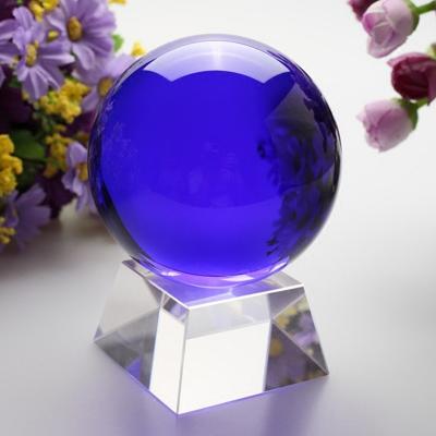 China Europe Colorful Crystal Globe, Glass Spheres, Crystal Balls Home Decorations for sale