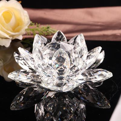 China China Home Decoration D120mm Crystal Lotus Flower for sale