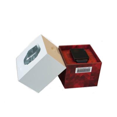 China New Design High Quality Custom Logo Printed Luxury Single Watch Box Handmade Wholesale for sale