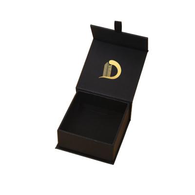 China Luxury Handmade Custom Logo Hair Extension Packaging Box Black Storage Cardboard Drawer Gift Box Packaging Box for sale