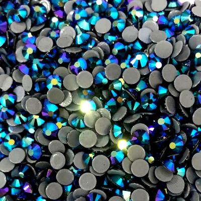 China Flatback Grade 6A Extremely Improve SS6-30 Hotfix Korean Rhinestone Shiny Rhinestone Fix Loose Flat Back Ab Color Hot Size for sale