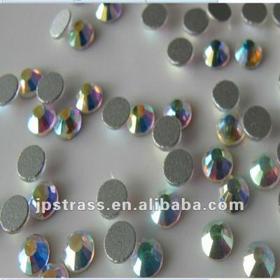 China Flatback ss10 AB flat back fix crystal not hot crystal; Non Hot Fix Flat Back Glass Rhinestone For Nail Salon for sale