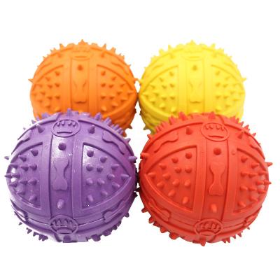 China Viable Manufacturer Rubber Chewing Toys 9cm Large Squeaky Balls For Dogs Interactive Outdoor Dog for sale