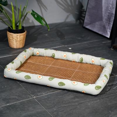 China Summer Breathable Pet Cooling Mat Dog Cushion Foldable Comfortable Non-slip Ice Pad Kitten for sale