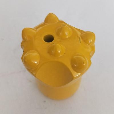 China Hot Selling Stone Tapered 11 Degree 7 Tips Atlas Copco Brocas Rock Drilling Tools Short Skirt Button Bits For Mining Industry for sale