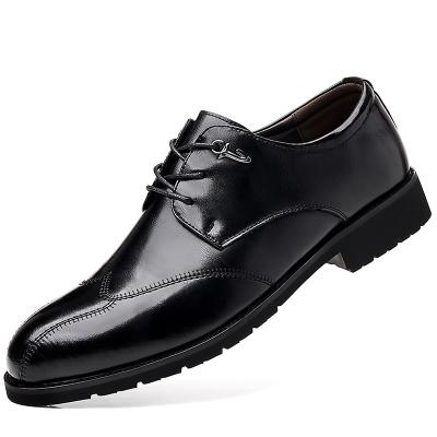 China 2023 Deodorization Spring and Autumn New Men's Business Dress Shoes British Men's Lace Up Leather Shoes Acute Breathable Single Shoe for sale