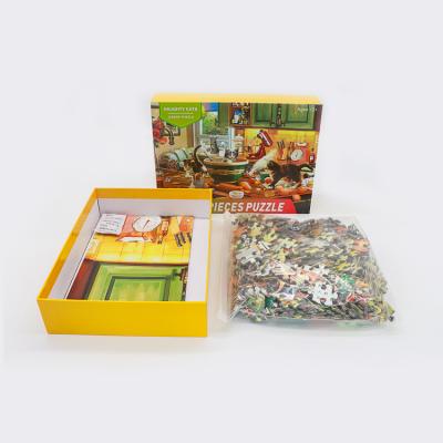 China Cartoon Toy Wholesale Q.I Paper Jigsaw Puzzle Intelligence Jigsaw Puzzle Games Manufacturer For Adults. for sale