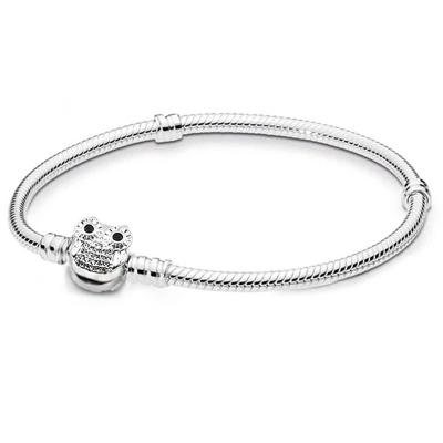 China FASHIONABLE 925 Sterling Silver Plated Owl Zircon Snake Bracelet DIY Jewelry Making Bracelet Chain Women Gift for sale