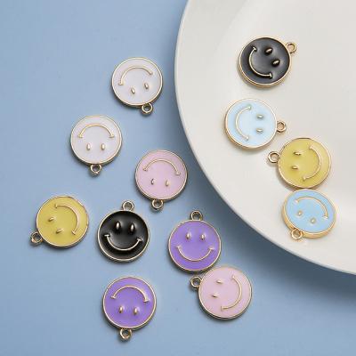 China 10pcs/pack FASHIONABLE Colorful Smiley Pendant Charm Creative Personality DIY Jewelry Accessories Shape Necklace Earring Bracelet Pendant for sale