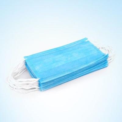 China Self Protective Blue White Face Mask For Hospital 3ply Disposable Anti Virus for sale