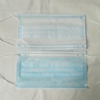 China Self Protective Blue White Face Mask For Hospital 3ply Disposable Anti Virus for sale