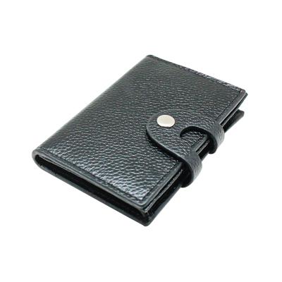 China RFID Blocking Protects Boshiho 2021 Logo Slim Wallet Custom Made RFID Blocking Credit Card Leather Holder For Men for sale